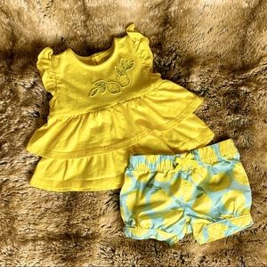 Just One You by Carter’s two piece 6 month lemon outfit 🍋